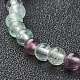 Fluorite naturelle bracelets de perles extensibles(BJEW-A117-A-38)-3