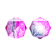 Two Tone Transparent Spray Painted Acrylic Beads(X-ACRP-T005-26-M)-5