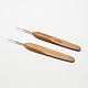 Bamboo Handle Iron Crochet Hook Needles(TOOL-R034-1.25mm)-1