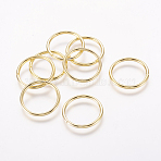 Iron Open Jump Rings, Round, Cadmium Free & Lead Free, Golden Color, 13 Gauge, 20x1.8mm, Inner Diameter: 16.4mm, about 920pcs/1000g(JRG20mm)