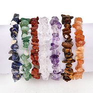 Chakra Jewelry, Chip Natural Gemstone Stretch Beaded Bracelets Sets, Stackable Bracelets, Inner Diameter: 2 inch(5cm), Bead: 6~15mm, 7pcs/set(BJEW-JB05473)