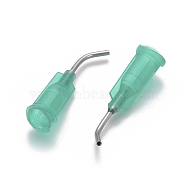 Plastic Fluid Precision Blunt Needle Dispense Tips, Turquoise, 26.5~29.5x7.5mm, Pin: 1mm, Hole: 0.8mm(TOOL-WH0080-04C)