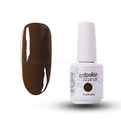 15ml Special Nail Gel, for Nail Art Stamping Print, Varnish Manicure Starter Kit, Coffee, Bottle: 34x80mm(MRMJ-P006-A064)