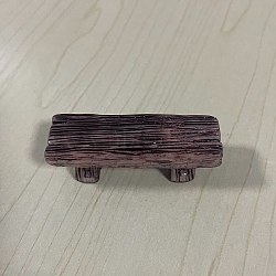 Resin Benches, Mini Furniture, Dollhouse Garden Decorations, Old Rose, 56x16mm(MIMO-PW0003-165D)