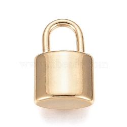 304 Stainless Steel Pendants, Padlock, Golden, 16x10x5mm, Hole: 4x6mm(STAS-G212-04G-01)