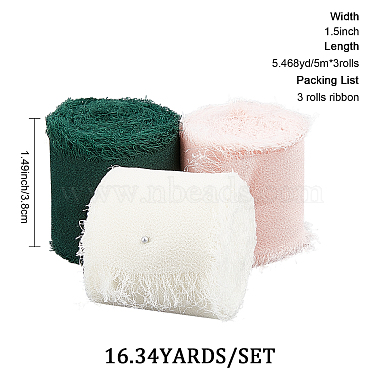3 Rolls 3 Colors Polyester Ribbon(OCOR-GF0001-68)-2