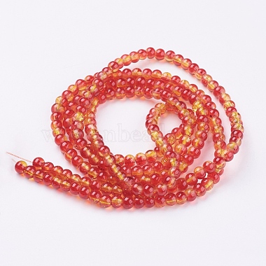 Spray Painted Crackle Glass Beads Strands(CCG-Q002-4mm-10)-2