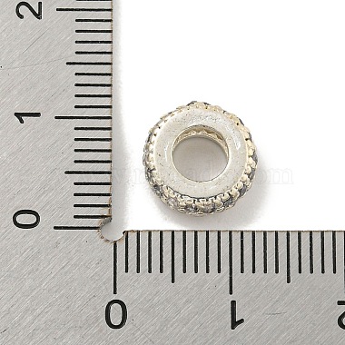 crémaillère laiton placage zircone cubique perles européennes(KK-L215-003S)-3