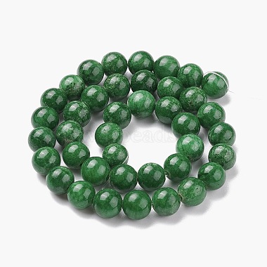 Natural Mashan Jade Round Beads Strands(G-D263-8mm-XS26)-2