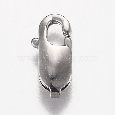 316 Surgical Stainless Steel Lobster Claw Clasps(X-STAS-Z013-02C)-2