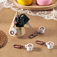 5Pcs 5 Styles Resin Pendant Decorations(HJEW-TADJ0001-09)-5