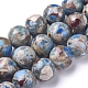 Assembled Synthetic Turquoise and Imperial Jasper Beads Strands(G-D0006-C02-8mm-01)-1