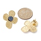 Imitation Druzy Gemstone Resin Flower Stud Earrings(EJEW-JE05317)-2