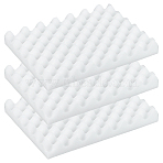 Fondant Cake Tools, Modeling Shaping Sponge Pad, for Kitchen Baking Cake Decorating, Rectangle, White, 250x190x30mm, 2pcs/set(AJEW-WH0650-52)