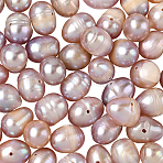 1 Strand Natural Cultured Freshwater Pearl Beads Strands, Potato, Plum, 6.5~9x6.5~7.5mm, Hole: 0.6mm, about 52~54pcs/strand, 13.58~13.98 inch(34.5~35.5cm)(PEAR-SC0001-39)