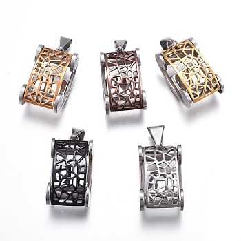 304 Stainless Steel Vehicle Pendants, Hollow Toy Car, Mixed Color, 31.4x17x13mm, Hole: 3.2x9.3mm