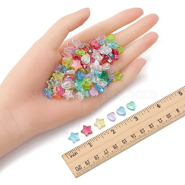 100Pcs 2 Style Eco-Friendly Transparent Acrylic Beads(TACR-YW0001-86H)-4