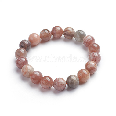 Bracelets stretch sunstone naturelle(X-BJEW-E373-10mm-04)-6