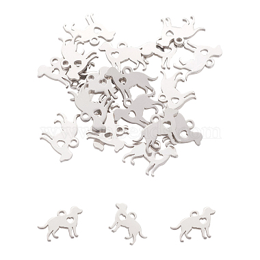 304 Stainless Steel Puppy Charms(STAS-UN0003-82)-2