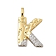 Brass Micro Pave Cubic Zirconia Pendants(KK-B126-02G-K)-1