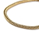 316 Surgical Stainless Steel Diamond Cut Wheat Chain Bracelet(BJEW-M305-07G)-2