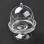 Transparent Plastic Candy Packing Box, with Cap, for Wedding Candy/Cake Disply, Clear, 5.8x7.7cm, Inner Diameter: 5cm(DIY-B028-01B)