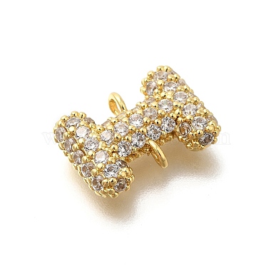 Brass Micro Pave Cubic Zirconia Letter Links(KK-I717-04I)-2