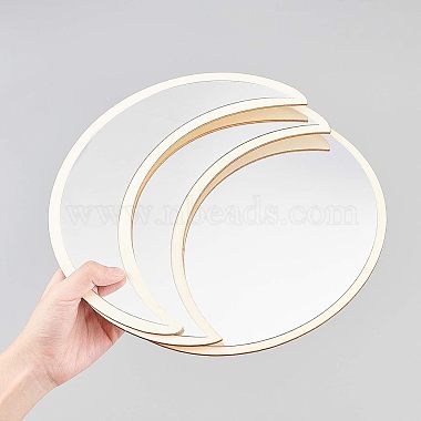 miroir de phase de lune en bois acrylique(DIY-WH0167-48A)-6