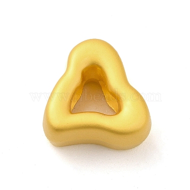 Matte Gold Color Triangle Alloy Beads