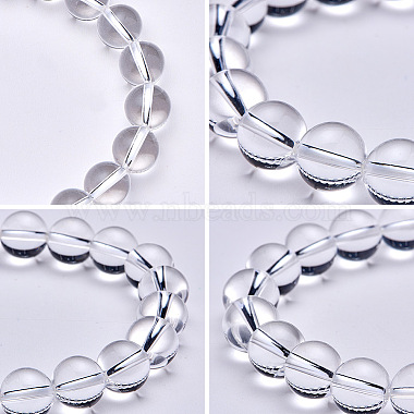 Natural Crystal Round Beads Stretch Bracelets(BJEW-PH0001-10mm-07)-4