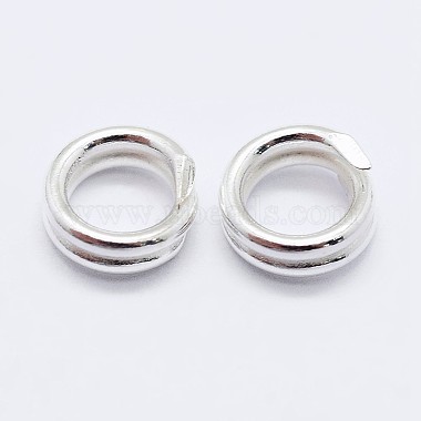 925 серебряные разрезные кольца для прыжков(STER-F036-01S-0.6x7m)-2