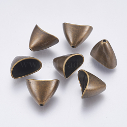 CCB Plastic Bead Cones, Apetalous, Antique Bronze, 16x20x12.5mm, Hole: 1mm(CCB-P005-005AB)