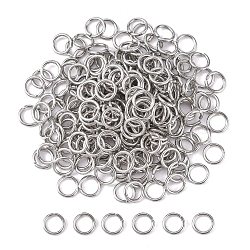 304 Stainless Steel Open Jump Rings, Stainless Steel Color, 8x1.2mm, Inner Diameter: 5.6mm, about 55pcs/10g(X-STAS-E067-08-8mm)