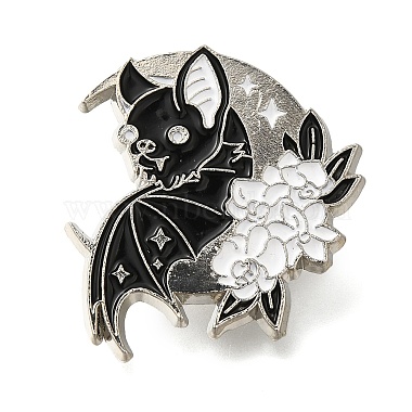 Black Bat Alloy+Enamel Enamel Pins