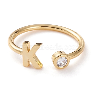 Clear Brass+Cubic Zirconia Finger Rings