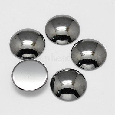 20mm Half Round Non-magnetic Hematite Cabochons