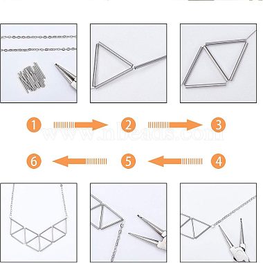 cuentas de tubo de acero inoxidable unicraftale 304(STAS-UN0004-03)-5