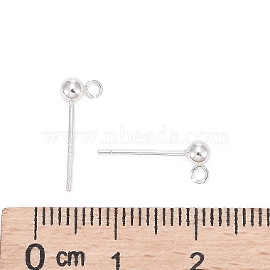 925 Sterling Silver Stud Earring Findings(STER-S002-48)-4