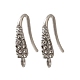 304 Stainless Steel Rhinestone Earring Hooks(STAS-D310-01P-01)-1