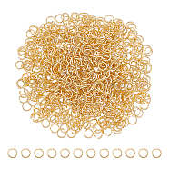 800Pcs 304 Stainless Steel Open Jump Rings, Metal Connectors for DIY Jewelry Crafting and Keychain Accessories, Real 24K Gold Plated, 21 Gauge, 5x0.7mm.(STAS-UN0048-39)