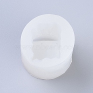 Food Grade Silicone Molds, Resin Casting Molds, For UV Resin, Epoxy Resin Jewelry Making, Wedding Chair, White, 53x67mm, Inner Diameter: 36x32mm(DIY-L026-095)
