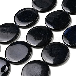 Spray Painted Natural Freshwater Shell Beads Strands, Flat Round, Black, 25x3.5mm, Hole: 0.8mm, about 16pcs/strand, 15.83 inch(40.2cm)(BSHE-G034-27)