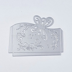 Carbon Steel Cutting Dies Stencils, for DIY Scrapbooking/Photo Album, Decorative Embossing DIY Paper Card, Butterfly and Envelope, Matte Platinum, 106x137x0.8mm(DIY-K009-35A)