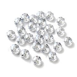 Electroplate Glass Beads, Pearl Luster Plated, Faceted, Rondelle, Light Grey, 10x6mm, Hole: 1.5mm(EGLA-A043-03-PL03)