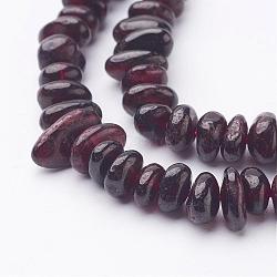 Natural Garnet Beads Strands, Chips, 6~12x5~8mm, Hole: 1mm, about 16 inch(X-G-J234-15)