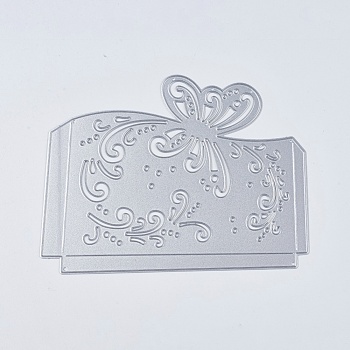 Carbon Steel Cutting Dies Stencils, for DIY Scrapbooking/Photo Album, Decorative Embossing DIY Paper Card, Butterfly and Envelope, Matte Platinum, 106x137x0.8mm