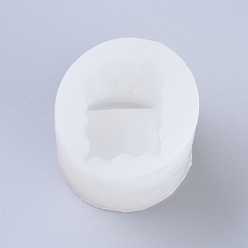 Food Grade Silicone Molds, Resin Casting Molds, For UV Resin, Epoxy Resin Jewelry Making, Wedding Chair, White, 53x67mm, Inner Diameter: 36x32mm