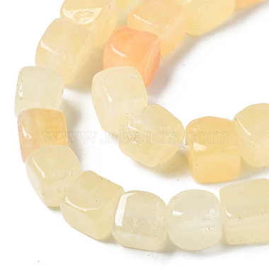 Natural Topaz Jade Beads Strands(G-S364-089)-3