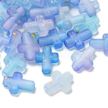 Gradient Color Transparent Acrylic Beads(OACR-M023-03G)-1