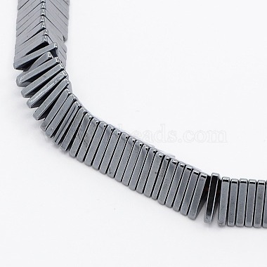 7mm Gray Triangle Non-magnetic Hematite Beads